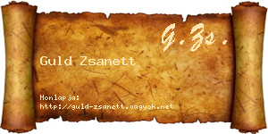 Guld Zsanett névjegykártya